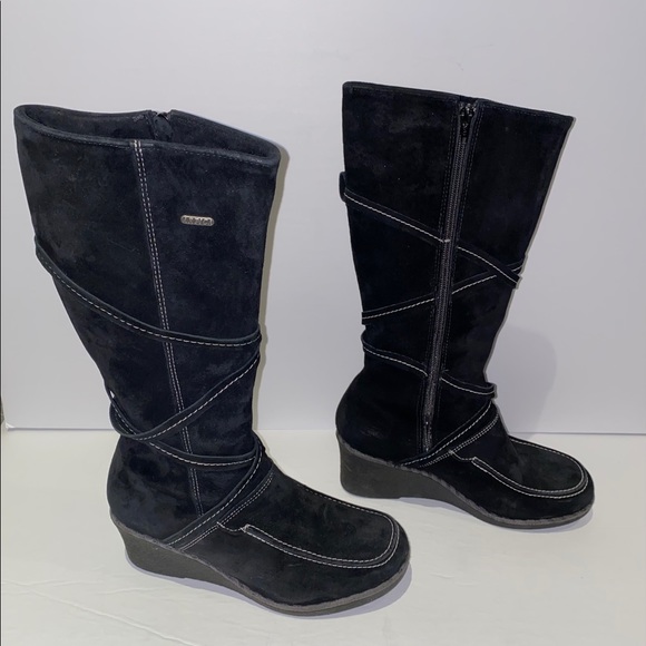 ARTICA All suede black high boots - Picture 8 of 9